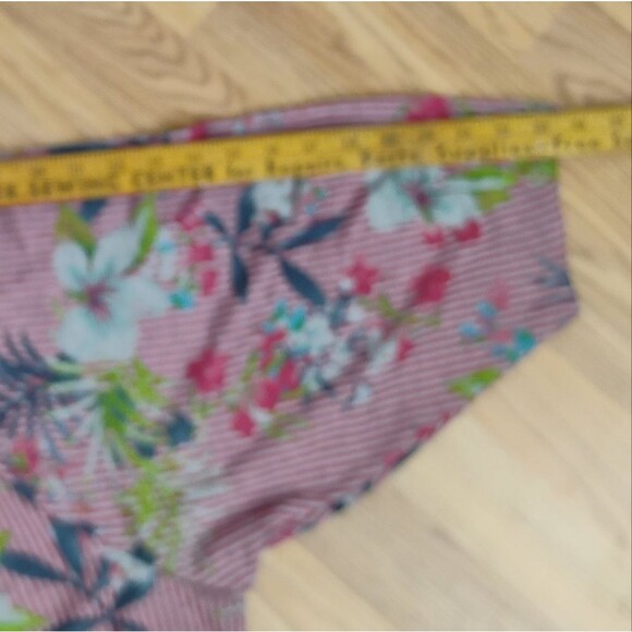 h.i.p. Tropical Cardigan Jacket Plus Size 3X Open Front Striped - Picture 9 of 16